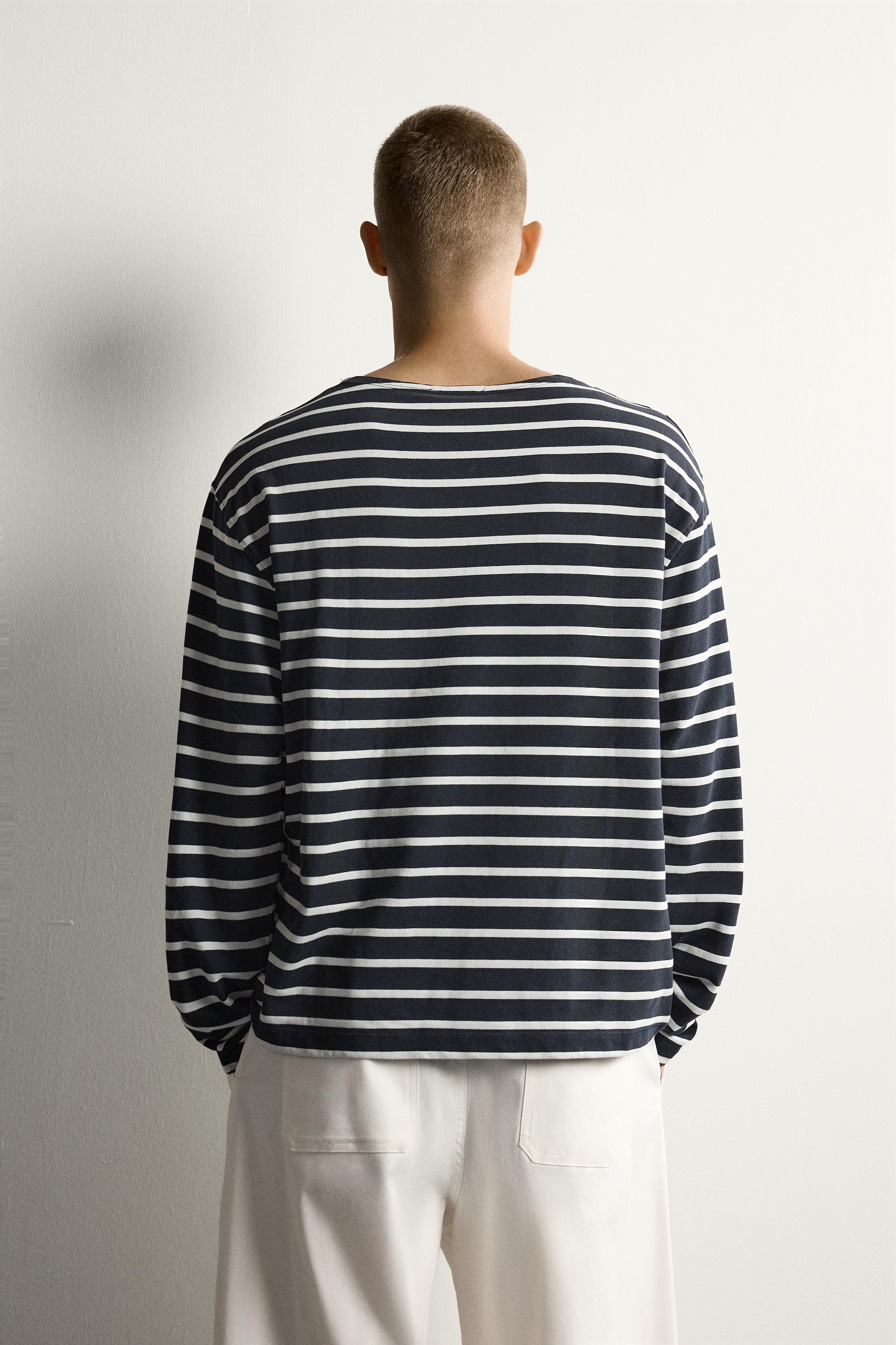 STRIPED JACQUARD T-SHIRT AARON LEVINE X ZARA